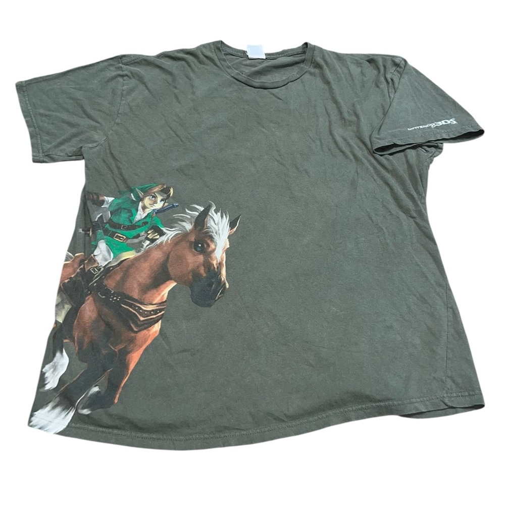The Legend of Zelda Ocarina of Time 3D Nintendo 3DS Promo Shirt Size 2XL